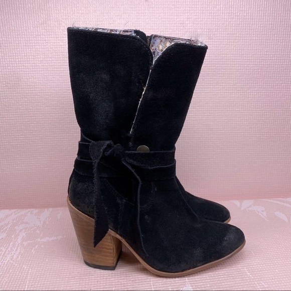 Freebird by Steven Shoes - Freebird Leather Riot Black Distressed Boots Rare